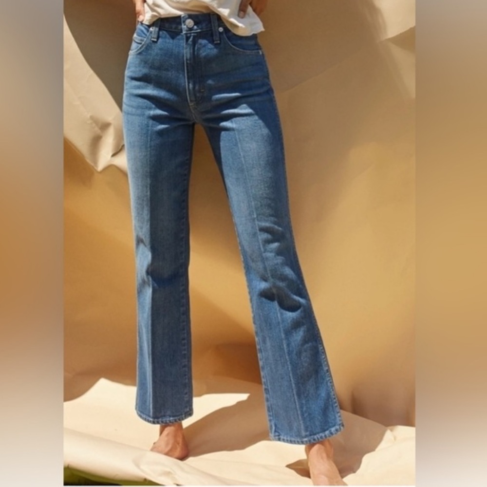 AMO Denim Bella Flare in Peaceful, size 27.